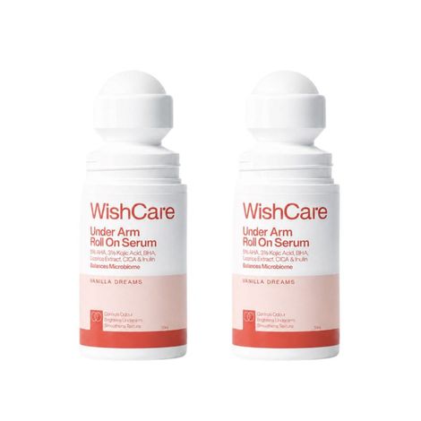Buy WishCare Underarm Roll On Serum - For Lightening, Pigmentation & Odor Control - Vanilla - Pack of 2-Purplle
