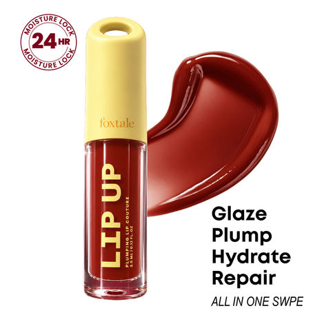 Buy Foxtale Plumping Ceramide Lip Balm for Hydrated & Smooth Lips with Gloss Finish, Rouge (3.5 ml)-Purplle