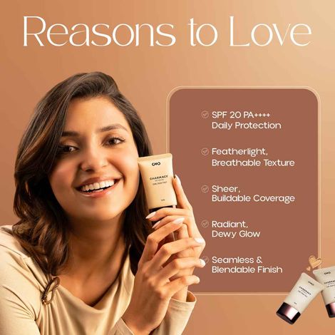 Buy Charmacy Milano CMC Skin Tint Foundation - 2 - SPF 20, Lightweight, Tinted Moisturiser, Dewy Finish, Vegan (30 ml)-Purplle