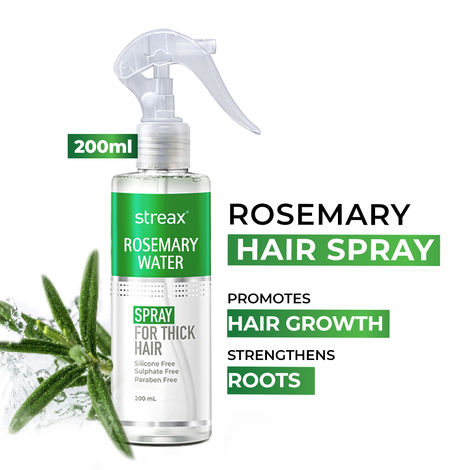 Buy Streax Rosemary Water Hair Spray For Hair Growth (200 ml)-Purplle