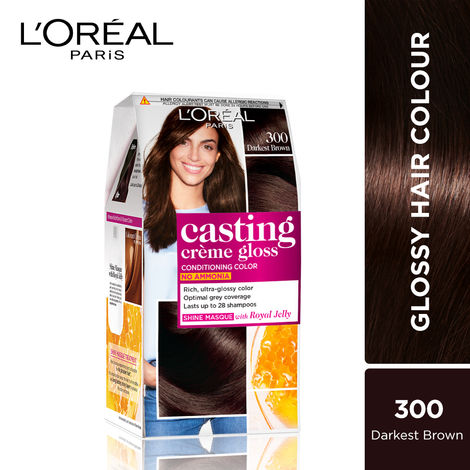 Buy L'Oreal Paris Casting Creme Gloss - Darkest Brown 300 (87.5 g + 72 ml)-Purplle
