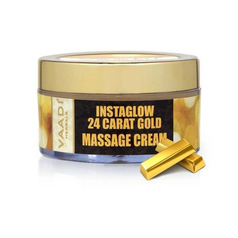 Buy Vaadi Herbals 24 Carat Gold Massage Cream Kokum Butter & Wheatgerm Oil (50 gm)-Purplle