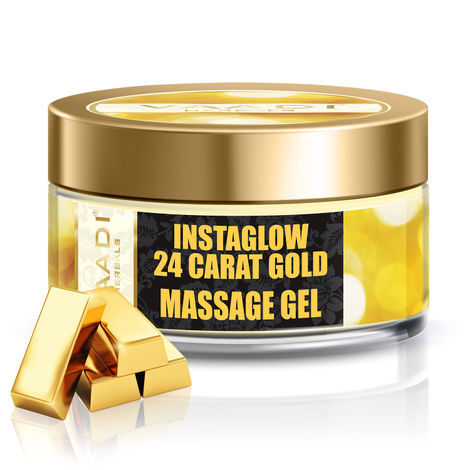Buy Vaadi Herbals 24 Carat Gold Massage Gel - 24 carat Gold Dust & Grape Seed Extract (50 gm)-Purplle