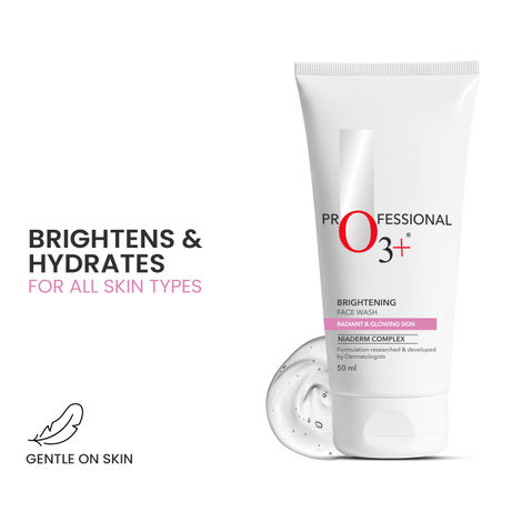 Buy O3+ Brightening Face Wash with RADIANT & GLOWING SKIN | All Skin Types 50 ml-Purplle