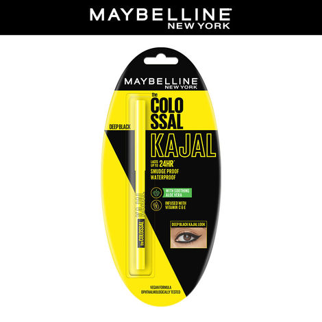Buy Maybelline Colossal Kajal + Maybelline Color Show Nail Color Downtown Red 216 (6 ml)-Purplle