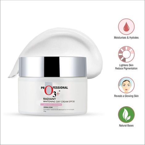 Buy O3+ Brightening & Radiant Day Cream SPF 30(50gm)-Purplle