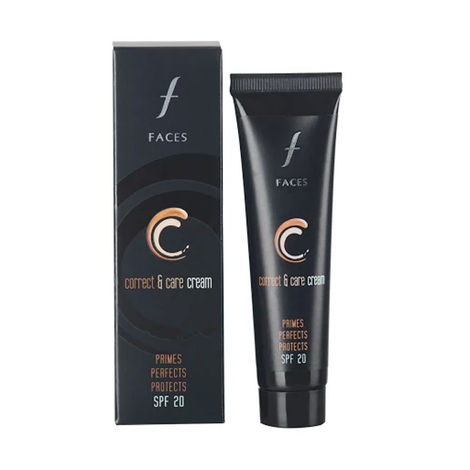 Buy FACES CANADA SPF 20 CC Cream - Natural 01, 35ml | Correct & Care Tinted Cream | Dewy Finish | Radiant Flawless Skin | Conceals & Primes | Non-Oily | Smooth | Lightweight | Anti-Ageing | 12HR Hydration-Purplle