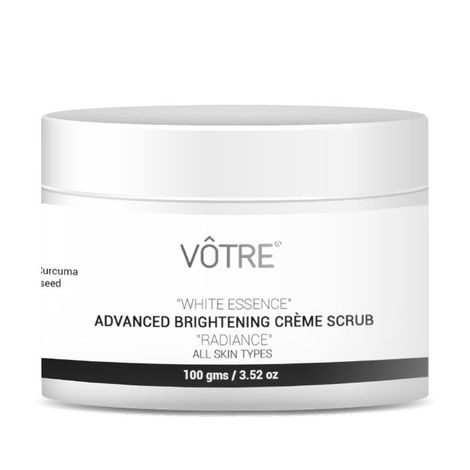 Buy VOTRE “White Essence” Advanced Brightening Cream Scrub "Radiance" 100 gm-Purplle