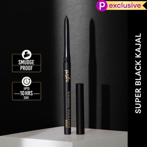 Buy Purplle Kajal, Winking Together - Black | Long Lasting | Pigmented | Water Resistent | Smudge Proof | Transfer Proof | Easy Application (0.30 gm)-Purplle