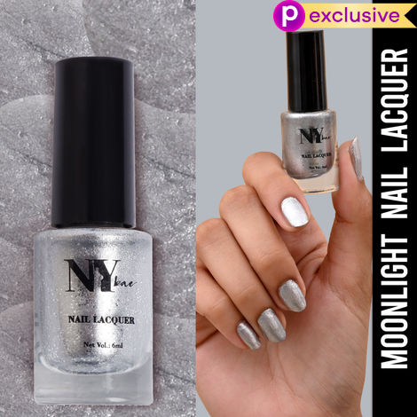 Buy NY Bae Nail Lacquer, Glitter | Shimmer Paint | Chip Resistant Polish | Highly Pigmented - Manhattan Monlight 3 (6 ml)-Purplle