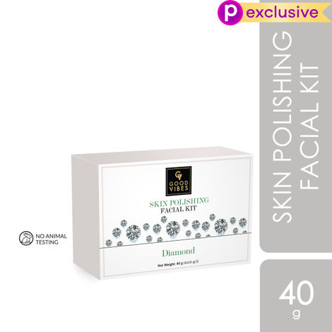 Buy Good Vibes Skin Polishing Facial Kit - Diamond (40 gm)-Purplle