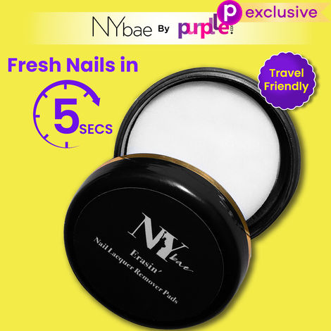 Buy NY Bae Erasin' Nail Lacquer Remover Pads - 30 pads (43 gm)-Purplle