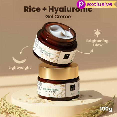 Buy Good Vibes Rice Brightening Gel Creme | Glass skin, Korean skin, Rice water (50 gm)-Purplle