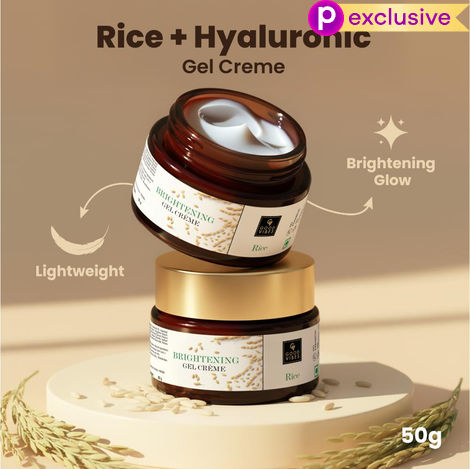 Buy Good Vibes Rice Brightening Gel Creme | Glass skin, Korean skin, Rice water (50 gm)-Purplle