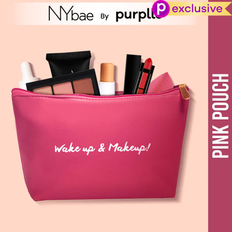 Buy NY Bae Pink Pouch | Makeup Bag | Multi Purpose | Travel Friendly-Purplle