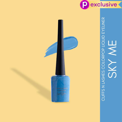 Buy Cuffs N Lashes Color Pop Eyeliner, Blue, Sky Me - 6 ml-Purplle
