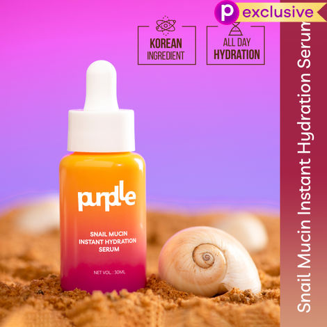 Buy Purplle Snail Mucin Instant Hydration Serum | All Skin Types | Anti-acne | Non-Sticky | Anti-aging | Collagen Production | Reduces Wrinkles | Glass Skin | Lightweight (30 ml)-Purplle