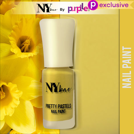 Buy NY Bae Pretty Pastels Nail Paint - Yellow Daffodil 01 (3 ml) | Glossy Finish | Rich Pigment | Chip-proof | Full Coverage | Travel Friendly-Purplle