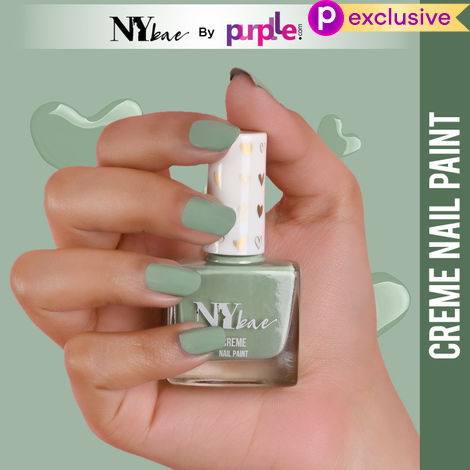 Buy NY Bae Creme Nail Paint - Olive Green 04 (10 ml) | Green | Rich Pigment | Chip-proof | Full Coverage | Travel Friendly | Vegan-Purplle