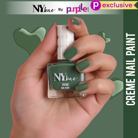 Buy NY Bae Creme Nail Paint - Forest Green 05 (10 ml) | Green |Rich Pigment | Chip-proof | Full Coverage | Travel Friendly | Vegan-Purplle