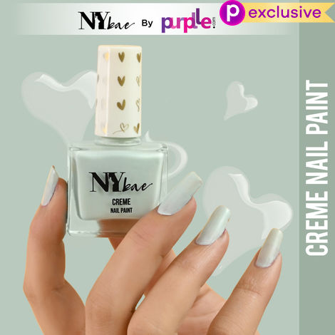 Buy NY Bae Creme Nail Paint - Powder Blue 09 (10 ml) | Blue | Rich Pigment | Chip-proof | Full Coverage | Travel Friendly | Vegan-Purplle