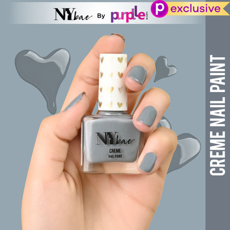 Buy NY Bae Creme Nail Paint - Rhino Grey 16 (10 ml) | Grey | Rich Pigment | Chip-proof | Full Coverage | Travel Friendly | Vegan-Purplle