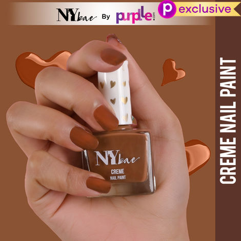 Buy NY Bae Creme Nail Paint - Tortilla Nude 23 (10 ml) | Brown | Rich Pigment | Chip-proof | Full Coverage | Travel Friendly | Vegan-Purplle