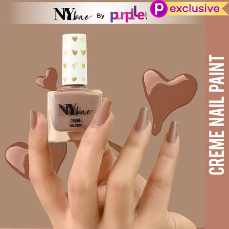 Buy NY Bae Creme Nail Paint - Brunette Brown 27 (10 ml | Brown | Rich Pigment | Chip-proof | Full Coverage | Travel Friendly | Vegan-Purplle