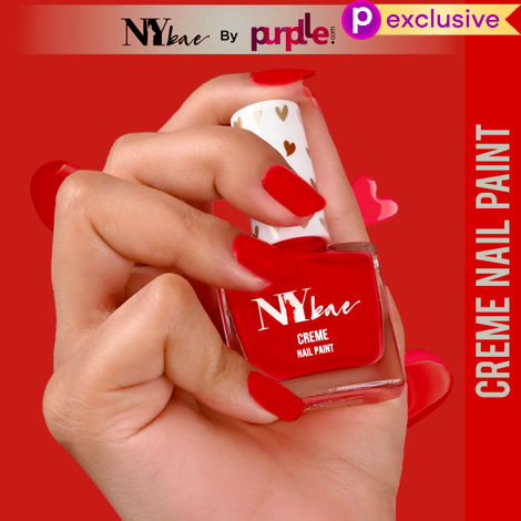 Buy NY Bae Creme Nail Paint - Coral Peach 35 (10 ml) | Purple | Rich Pigment | Chip-proof | Full Coverage | Travel Friendly | Vegan-Purplle