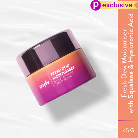 Purplle Fresh Dew Moisturiser with Squalane & Hyaluronic Acid | All Skin Types | Brightening | Hydrating | Anti-aging | Boosts Collagen Production (45 gm)