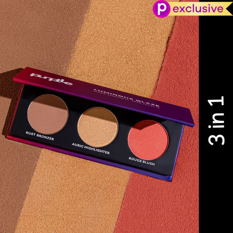 Buy Purplle Luminous Glaze Ultra Complete Face Palette - Long Lasting | Matte | Shimmer | Buildable Coverage | High Pi gmentation (12 gm)-Purplle