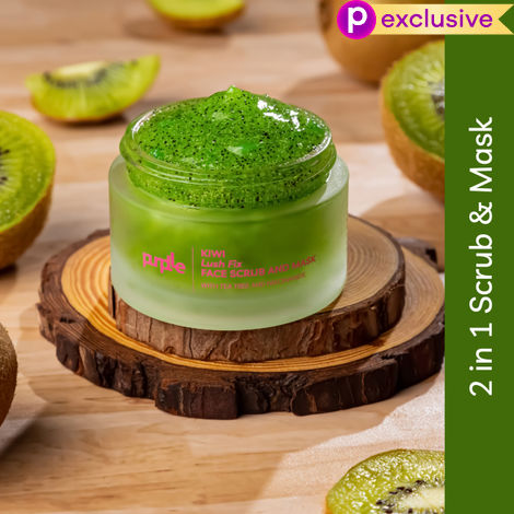 Buy Purplle Kiwi Lush Fix Face Scrub and Mask with Tea Tree and Niacinamide (50 gm)-Purplle