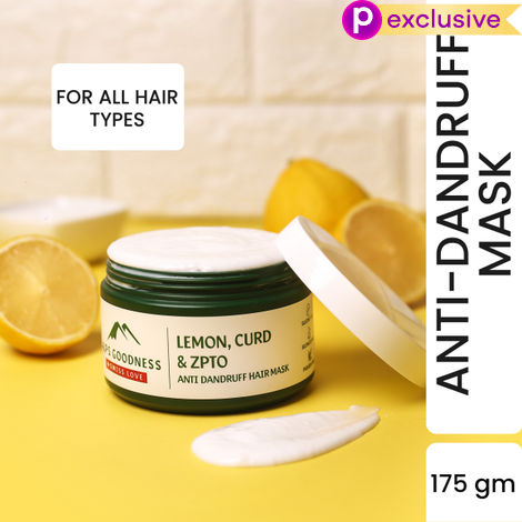 Buy Alps Goodness Lemon, Curd & ZPTO Anti Dandruff Hair Mask (175 gm)| Anti Dandruff Hair Mask| Silicone Free| Paraben Free| Sulphate Free| Mineral Oil Free| Vegan| Hair Mask-Purplle