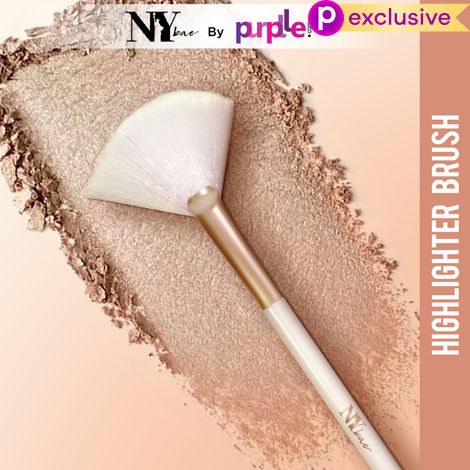 Buy NY Bae Pro Highlighter Brush | Fan Brush | Smooth Blending | Even Application | Fine & Soft Bristles - 1 Pc-Purplle