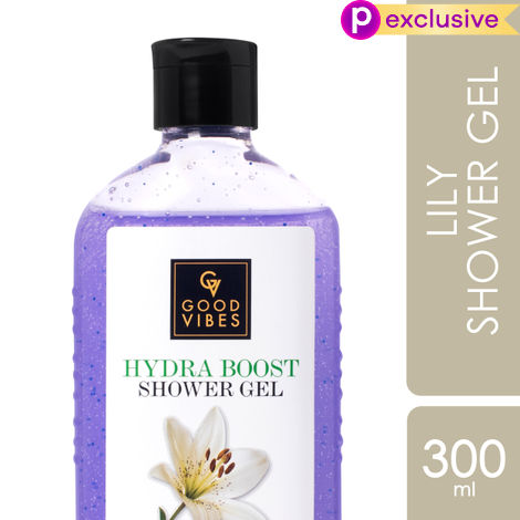 Buy Good Vibes Lily Hydra Boost Shower Gel |(Body Wash) Cleansing, Purifying, Moisturizing (300 ml)-Purplle