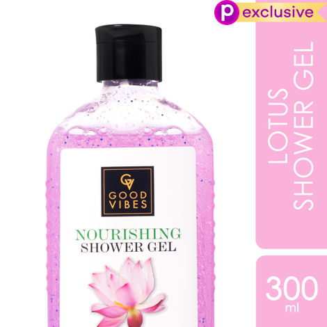 Buy Good Vibes Lotus Nourishing Shower Gel |(Body Wash) Moisturizing, Softening, Certified Fragrance (300 ml)-Purplle