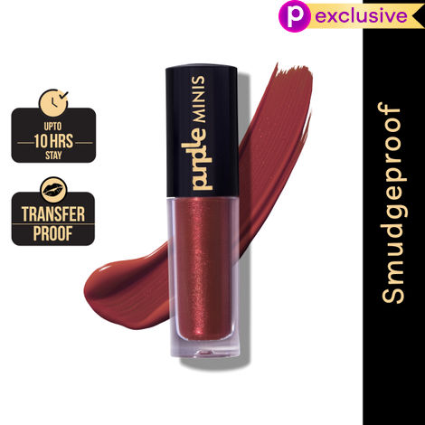 Buy Purplle Ultra HD Matte Mini Liquid Lipstick, Brown - My First Trek 25 | Highly Pigmented | Non-drying | Long Lasting | Easy Application | Water Resistant | Transferproof | Smudgeproof (1.6 ml)-Purplle