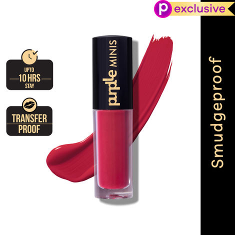 Buy Purplle Ultra HD Matte Mini Liquid Lipstick, Pink - My First Family Drama 14 | Highly Pigmented | Non-drying | Long Lasting | Easy Application | Water Resistant | Transferproof | Smudgeproof (1.6 ml)-Purplle