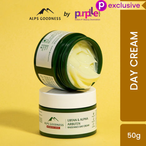 Buy Alps Goodness Ubtan & Alpha Arbutin Radiance Day Cream (50 gm) | Moisturizer for Face| For All Skin Type | Perfect for Skin Glow | Paraben, Sulphate, Silicone, Mineral Oil Free | Vegan | Lightweight moisturizer| Tan removal| De tan-Purplle