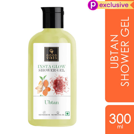 Buy Good Vibes Ubtan Insta Glow Shower Gel | (Body Wash) For Glowing Skin | (300 ml)-Purplle