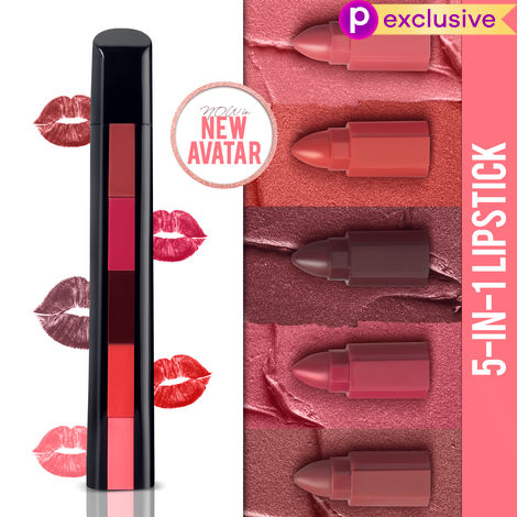 Buy NY Bae 5 in 1 Lipstick - Happy Hues 01 (6.5 gm) | Creamy Matte | Lip Crayon | Multi-use: Blush, Eyeshadow, Lip Liner, Bronzer | Pink & Red Shades | Travel Kit-Purplle