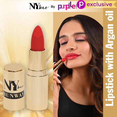 Buy NY Bae Runway Matte Lipstick | Infused With Argan Oil | Pink | Moisturising | Long Lasting | Light weight- Sombre 16 (4.5 gm)-Purplle