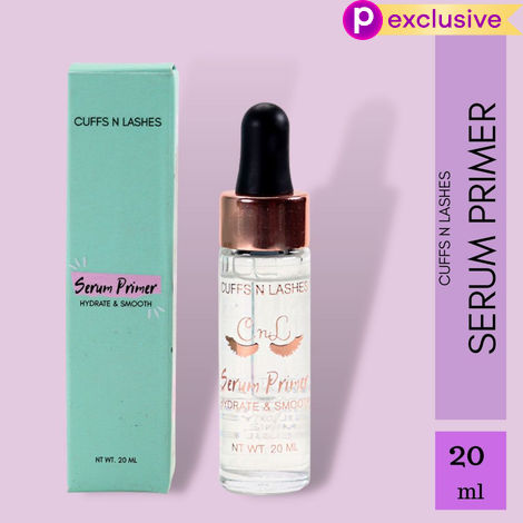 Buy Cuffs n Lashes Serum Primer, Hydrate & Smooth, Face Primer, 20 ml-Purplle