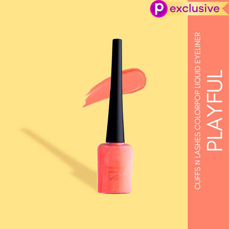 Buy Cuffs N Lashes Color Pop Eyeliner, Neon Orange, Playful - 6 ml-Purplle