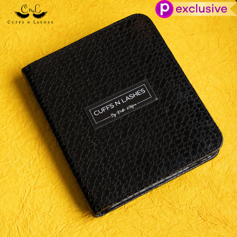 Buy Cuffs N Lashes Zipper Brush Case (Without brushes), Black 1 Pc-Purplle