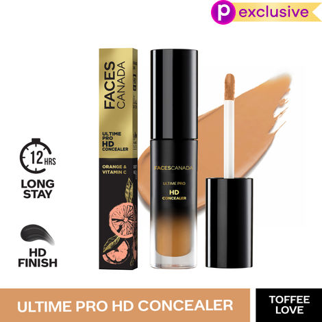 Buy FACES CANADA Ultime Pro HD Liquid Concealer - Toffee Love 04, 3.8ml | Natural Matte Finish | 12HR Long Stay | Covers Dark Circles, Puffiness, Blemishes | Blends Easily | Orange & Vitamin C Enriched-Purplle