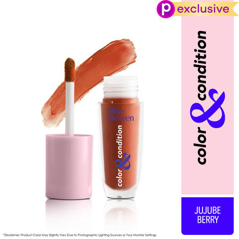 Buy Blue Heaven Color & Condition tinted lip oil for women, lip gloss infused with Cranberry, Raspberry & Hazelnut oil, Hydrating & Softening - Jujube Berry, 4.2 ml-Purplle