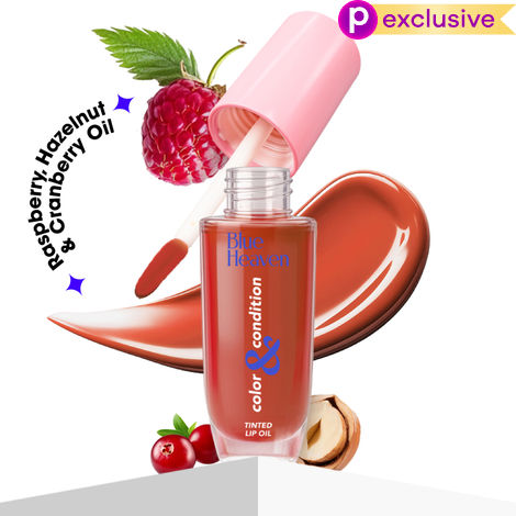 Buy Blue Heaven Color & Condition tinted lip oil for women, lip gloss infused with Cranberry, Raspberry & Hazelnut oil, Hydrating & Softening - Jujube Berry, 4.2 ml-Purplle