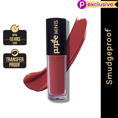 Buy Purplle Ultra HD Matte Mini Liquid Lipstick, Red - My First Bae 9 | Highly Pigmented | Non-drying | Long Lasting | Easy Application | Water Resistant | Transferproof | Smudgeproof (1.6 ml)-Purplle