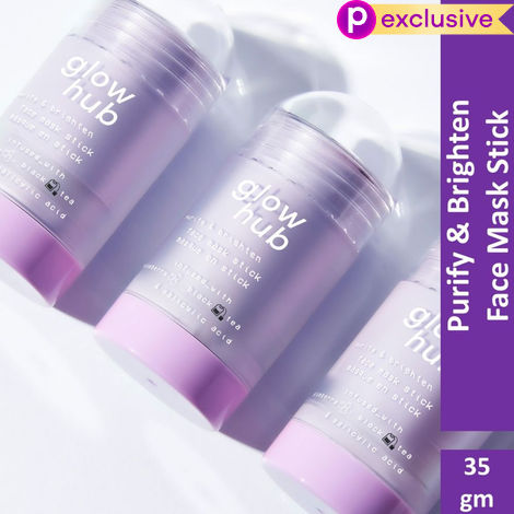 Buy Glow Hub | Purify & Brighten Face Mask Stick (35 gm) | Kaolin Clay, Black tea extract, Blueberry, Salicylic Acid, Willow bark | Brightening, Detoxifying, De-clog pores-Purplle